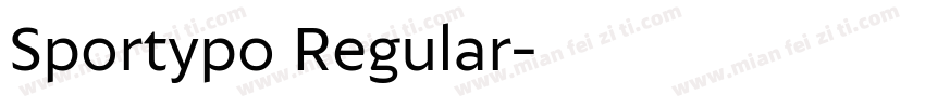 Sportypo Regular字体转换